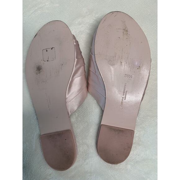 Sophia Webster Flats Lilico Crystal Pink Ruched Satin Slide Sandals 36.5 - Picture 5 of 11